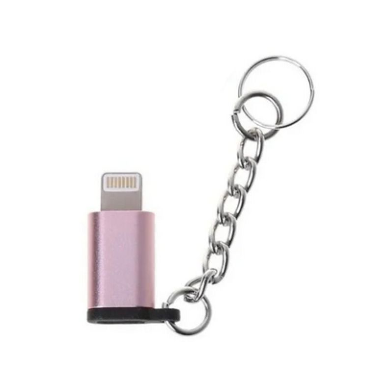 Adaptador De Hembra Tipo C A Lightning Macho Rosado-0