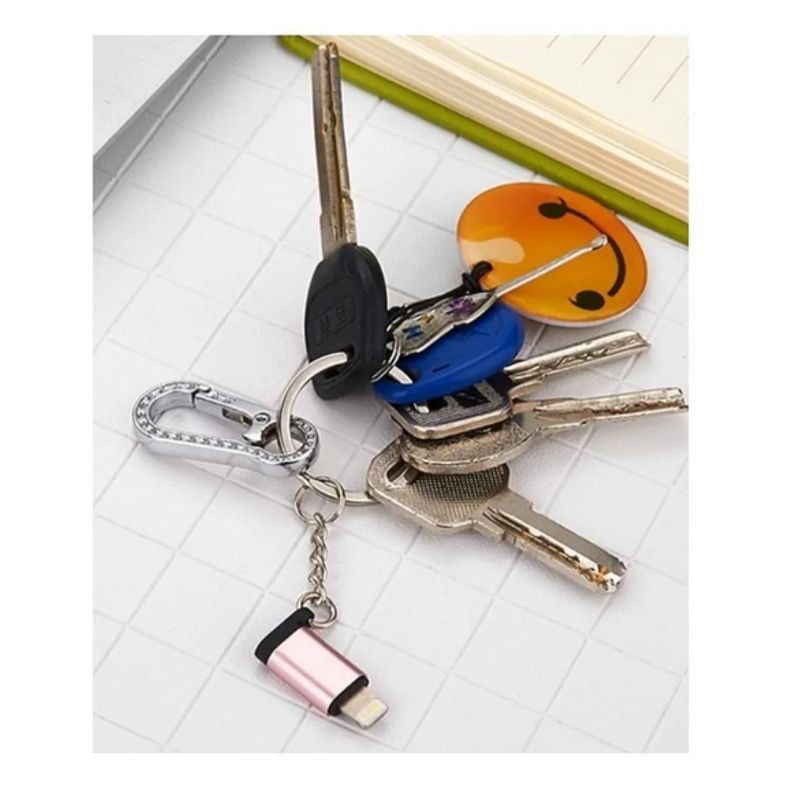 Adaptador De Hembra Tipo C A Lightning Macho Rosado-1
