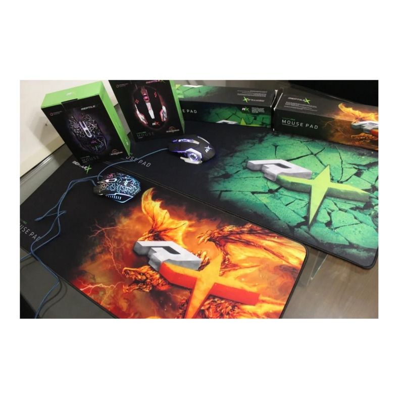 Mouse Pad Gamer Xl Antideslizante Alfombrilla Raton 70x30cm Naranja-2