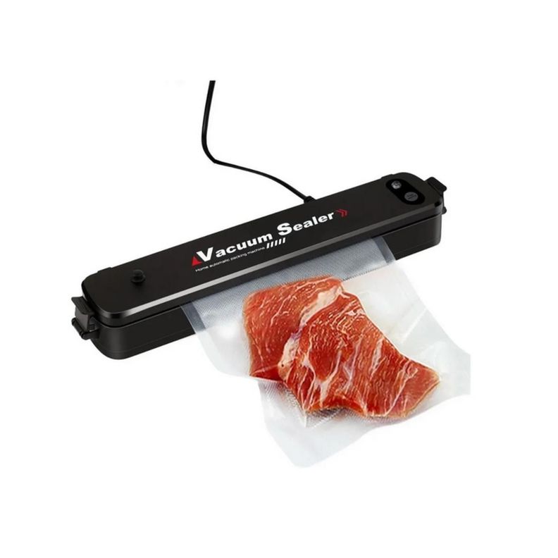 Maquina Selladora Al Vacío De Alimentos + Bolsas Negro-1