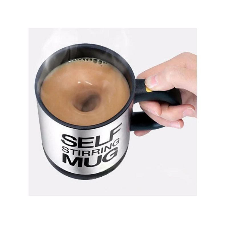 Vaso Taza Batidor Agitador Portatil Cafe Bedida Rojo-2