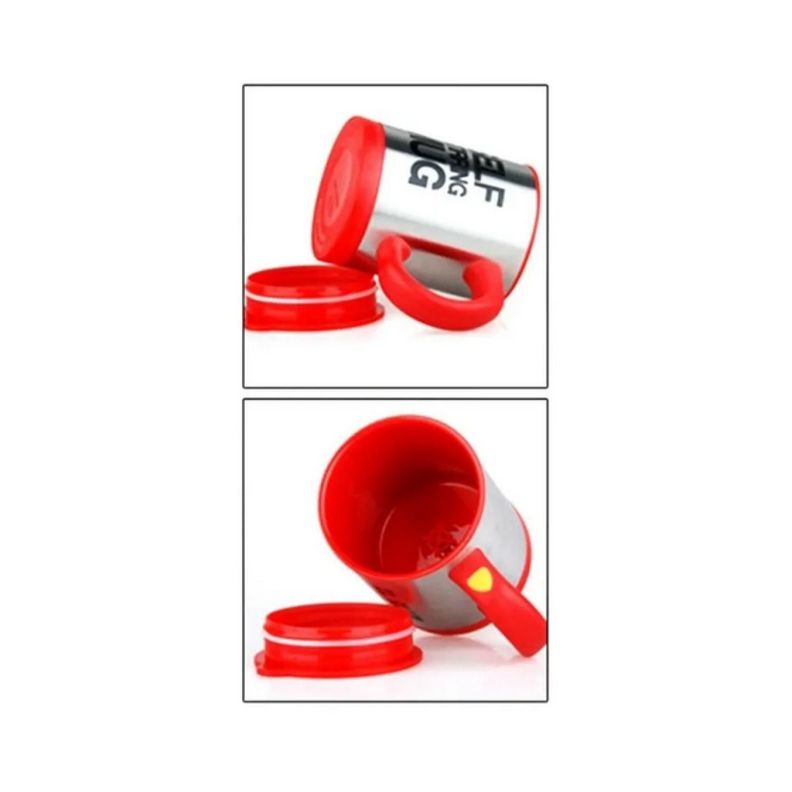 Vaso Taza Batidor Agitador Portatil Cafe Bedida Rojo-1
