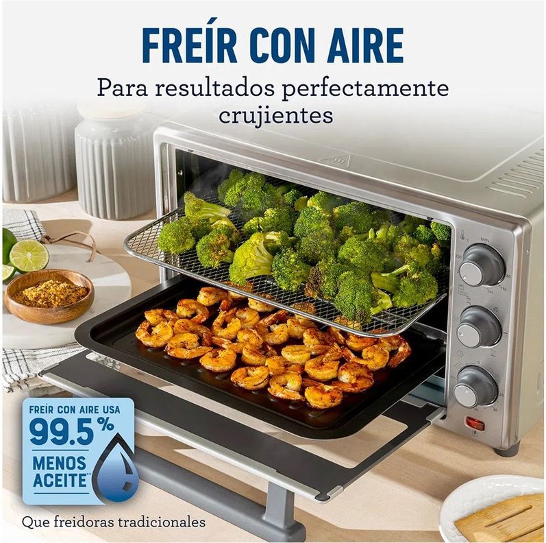 Horno Electrico con Freidora de Aire 25L Oster-4
