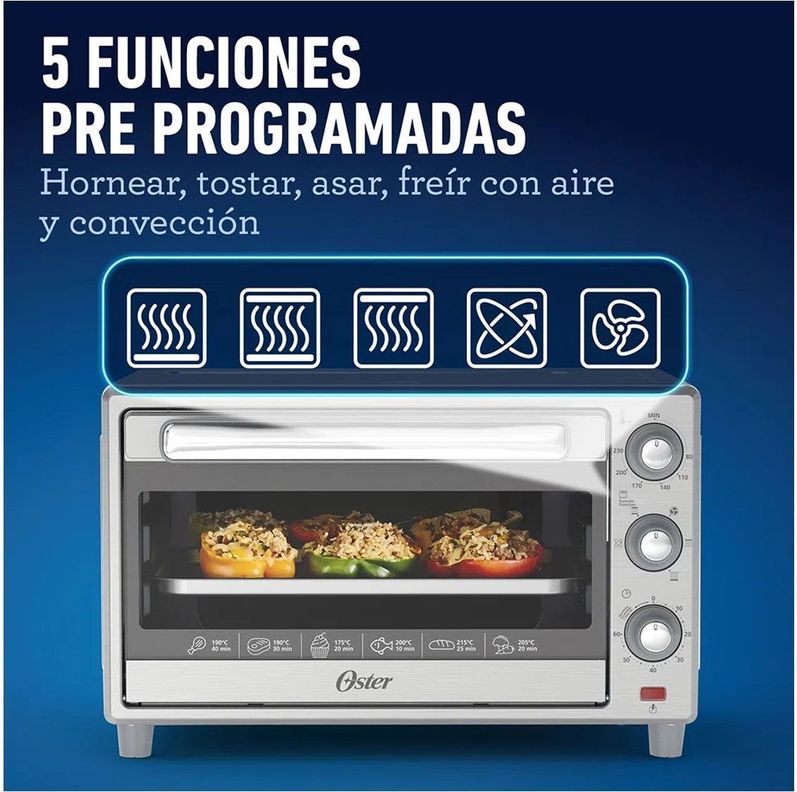 Horno Electrico con Freidora de Aire 25L Oster-2