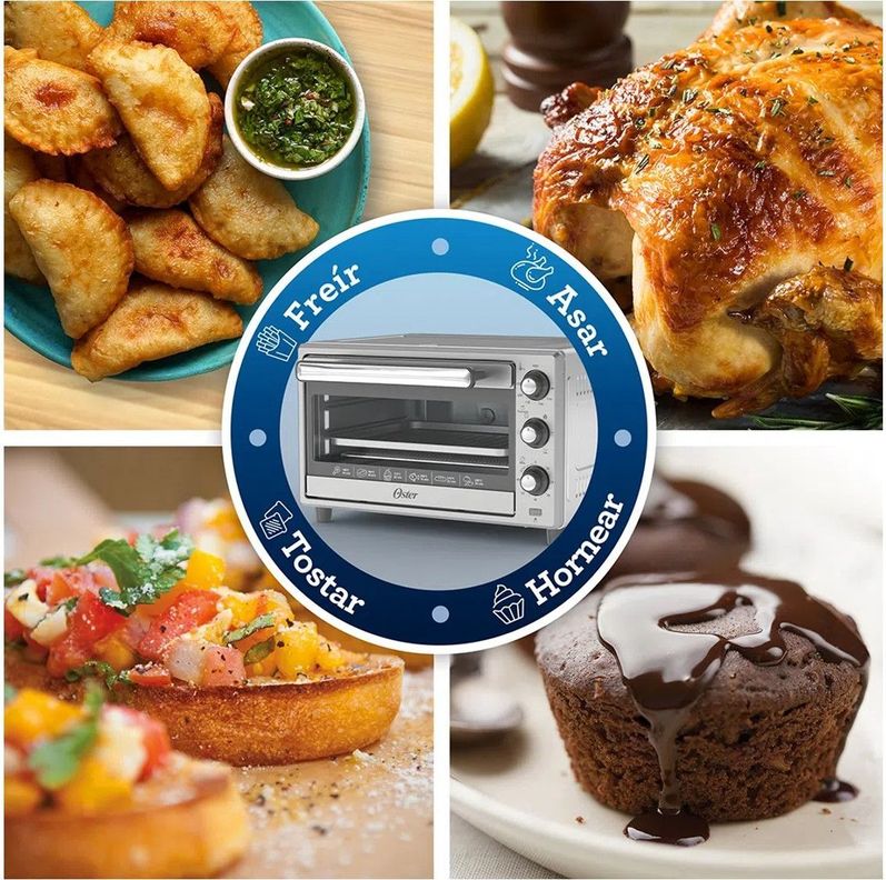 Horno Electrico con Freidora de Aire 25L Oster-5
