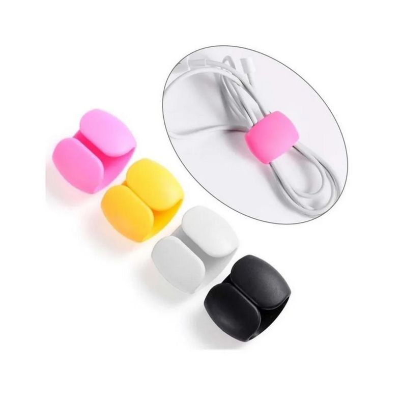 Organizador De Cables Pack 4 Unidades Variado-1
