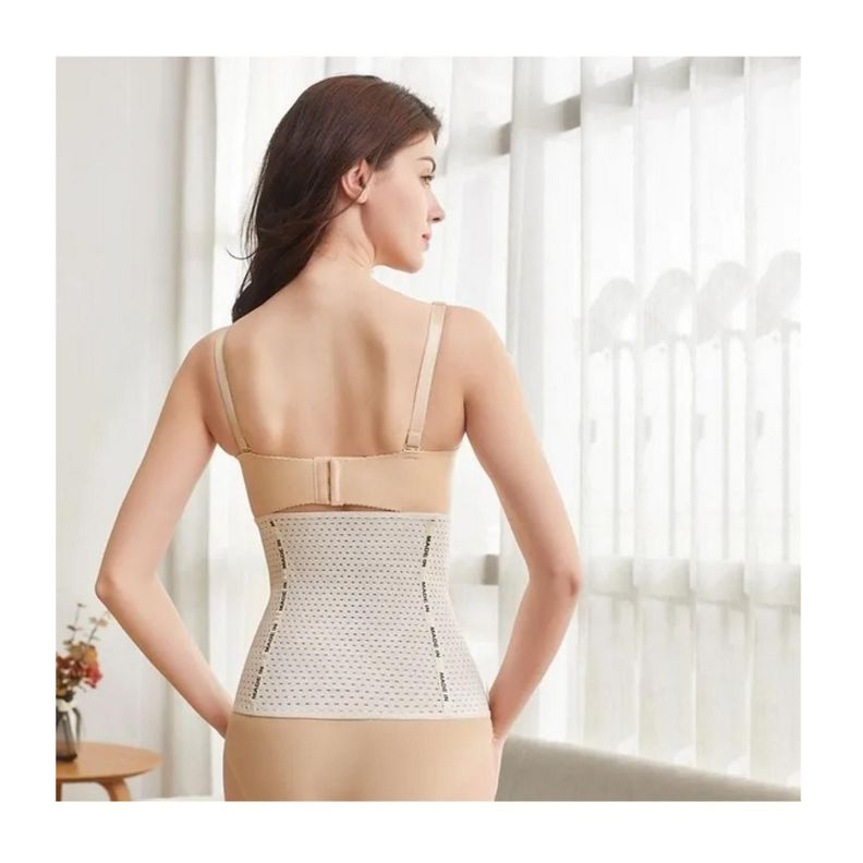Faja Corset Ajustable Abdominal Cinturilla Mujer Beige-2