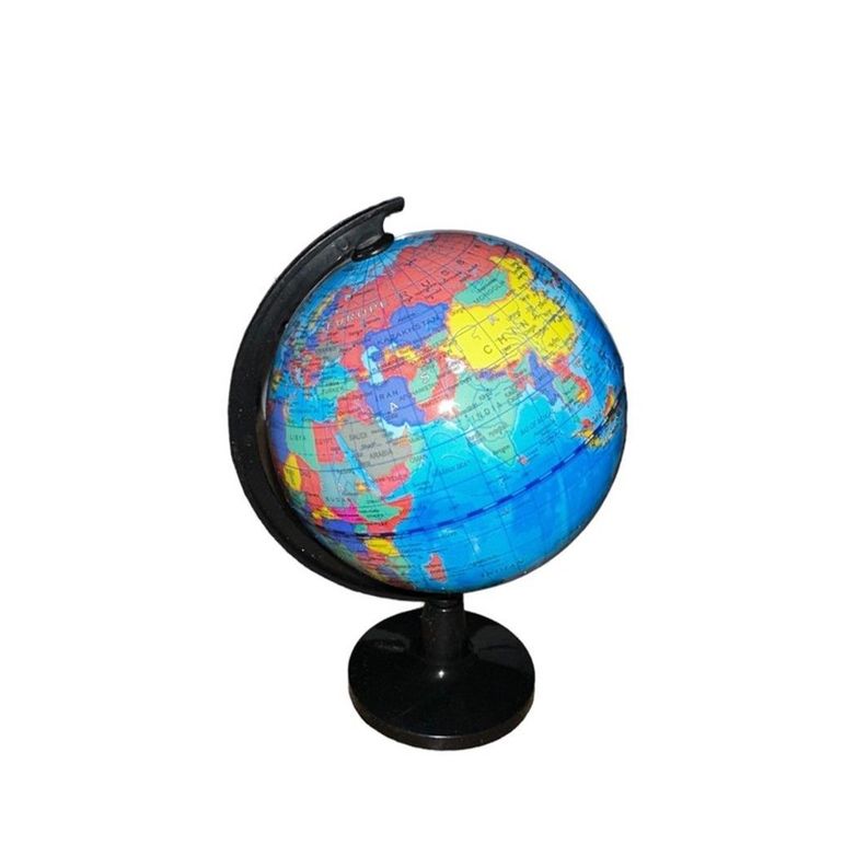 Globo Terráqueo De Mesa Giratorio 10 cm-0