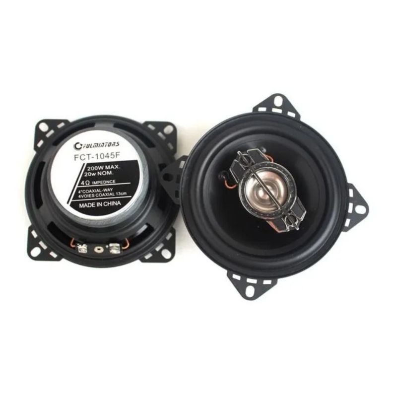 Parlantes Auto 200w 10 Cms Par Auto Audio Negro-1