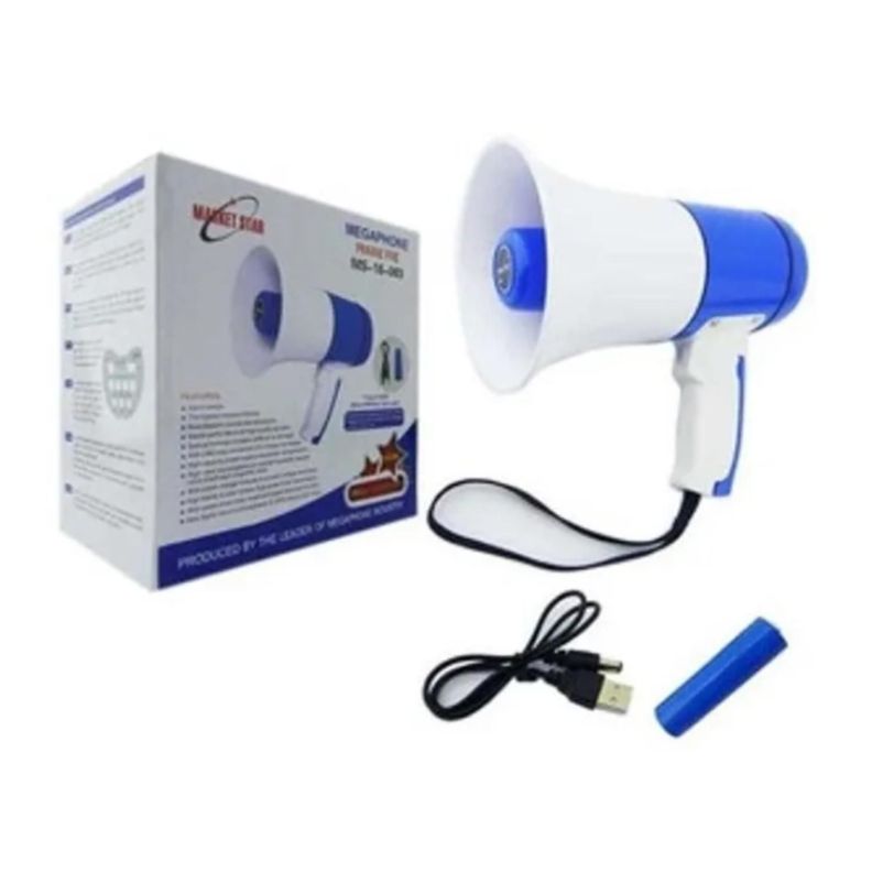 Megafono Recargable Portatil 15w Inalambrico-3