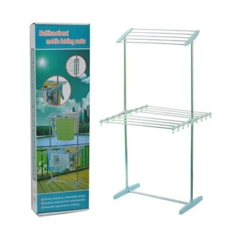 Tendedero Para Ropa Plegable Niveles Gris-2