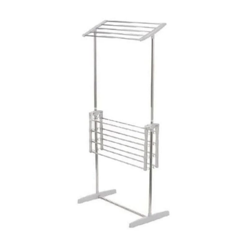 Tendedero Para Ropa Plegable Niveles Gris-0