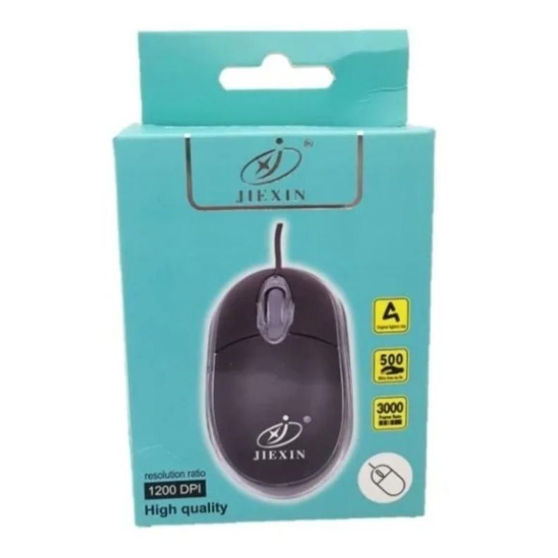 Mouse Con Cable 1200dpi Alámbrico Negro-1