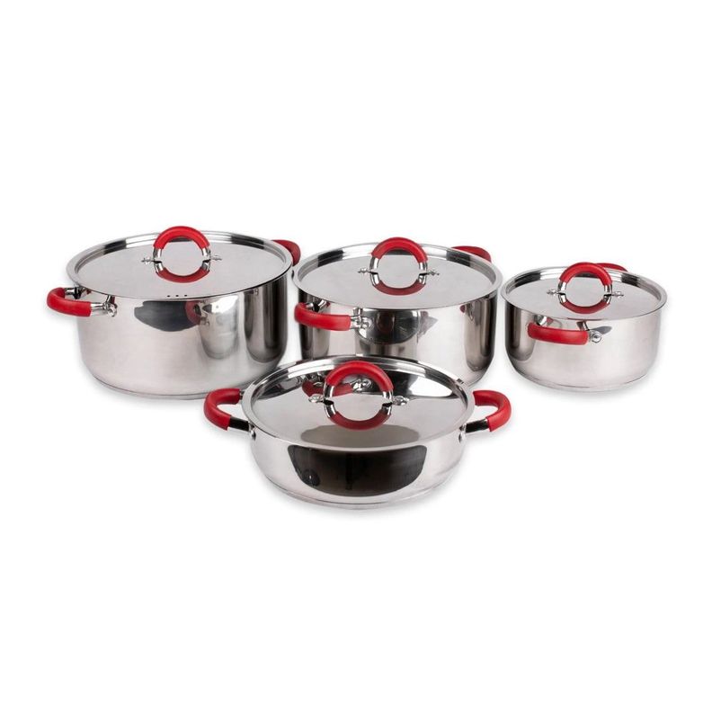 BATERIA DE COCINA ACERO INOXIDABLE 8 PIEZAS-0