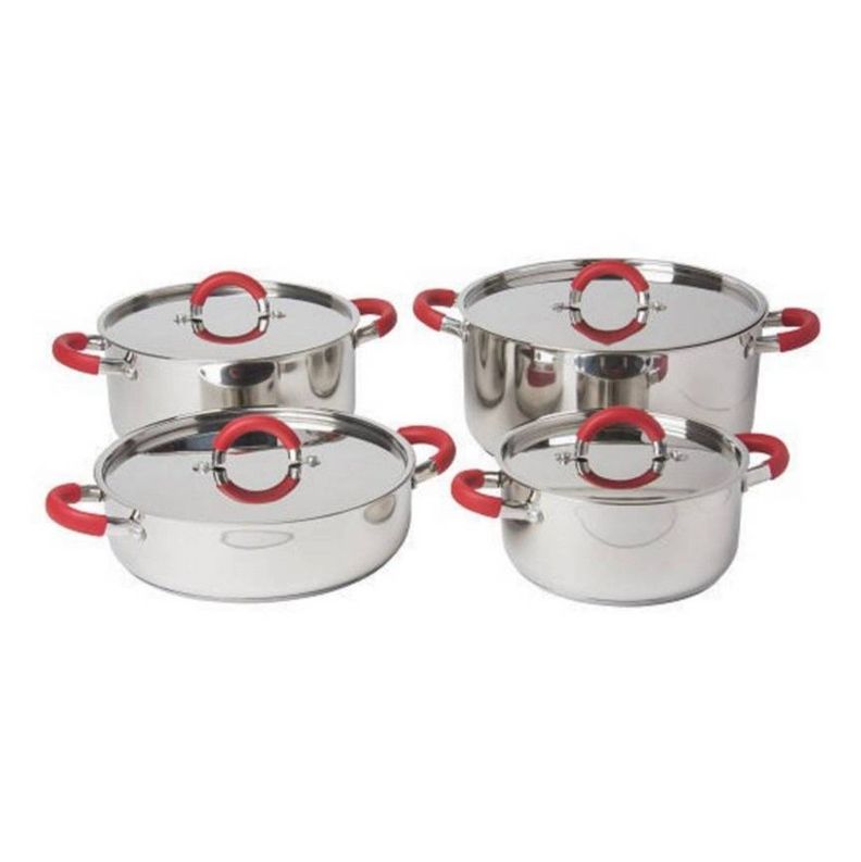 BATERIA DE COCINA ACERO INOXIDABLE 8 PIEZAS-1