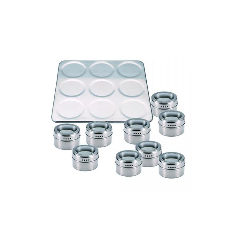  ESPECIEROS MASTER PRO 9 PIEZAS ACERO INOXIDABLE-2