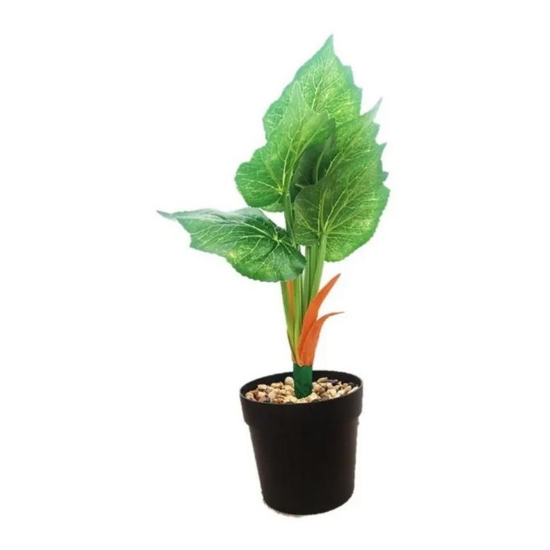 Planta Artificial Con Macetero -1