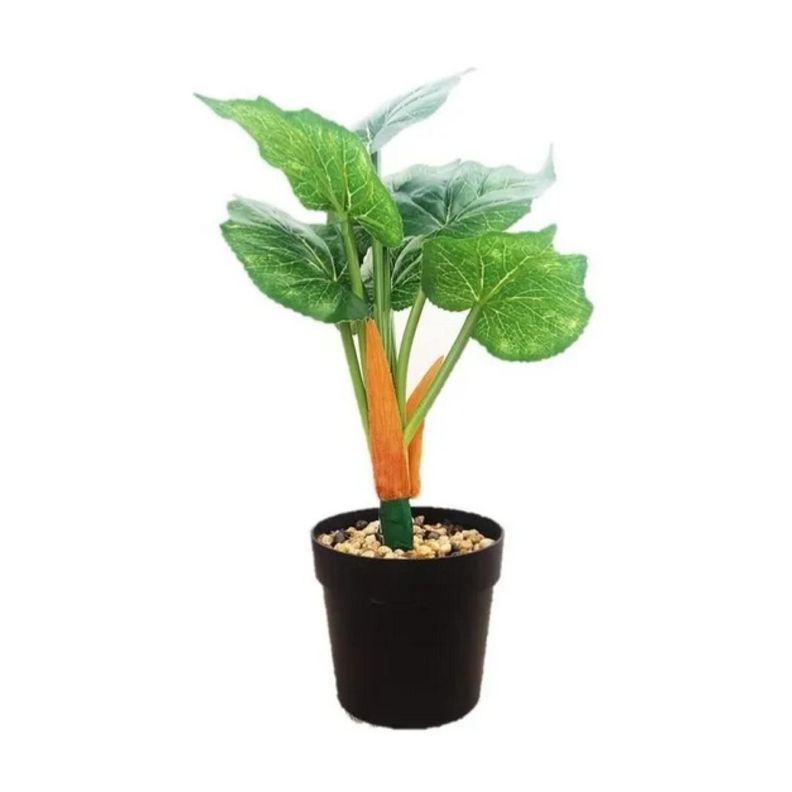 Planta Artificial Con Macetero -0