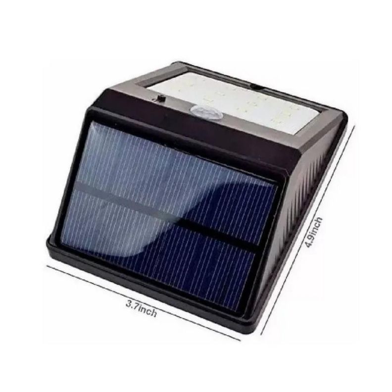 Lampara Con Panel Solar Con 30 Led Sensor De Movimiento -1
