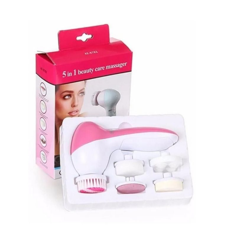 Cepillo Limpiador Facial 5en1 Exfoliante Masajeador-2