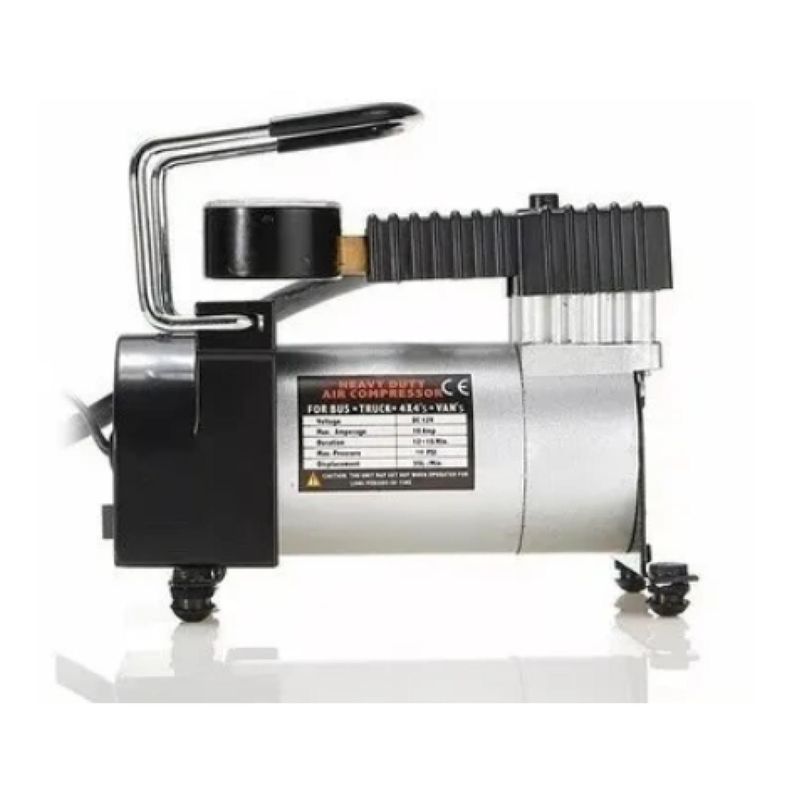 Compresor De Aire 150 Psi Para Vehiculos Inflador Metalico Gris-0