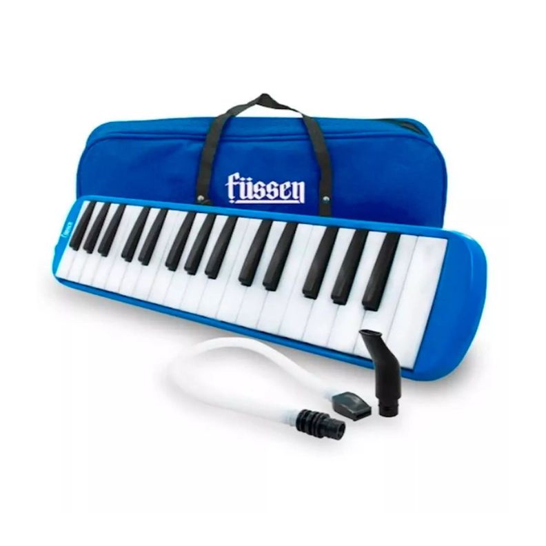 Melodica con Estuche y Boquilla 37 Notas Azul