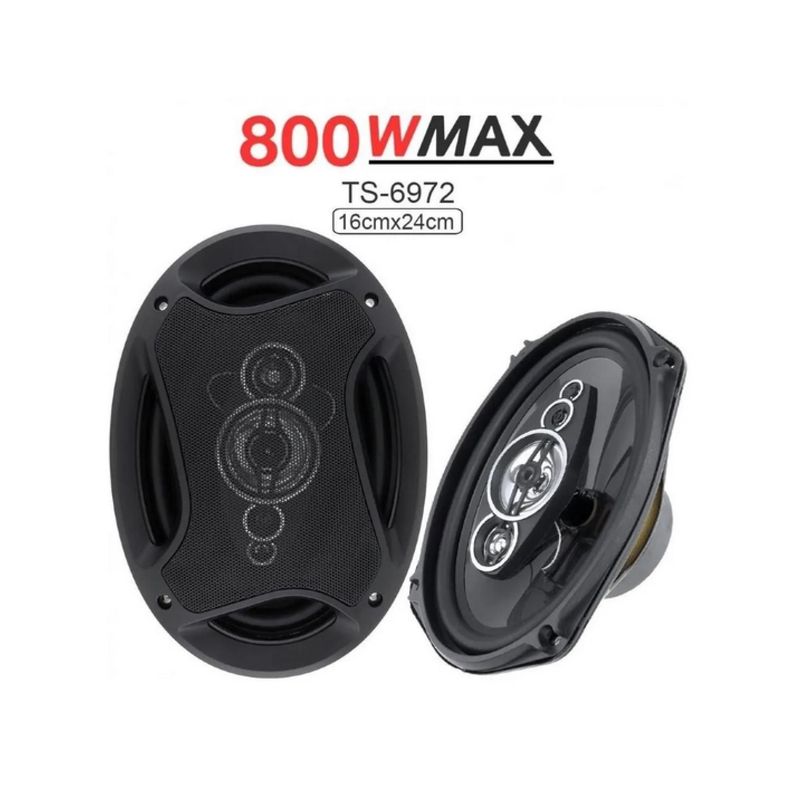 Parlantes Auto Pcinener Ts-6972 800w De Poder Auto Negro-2
