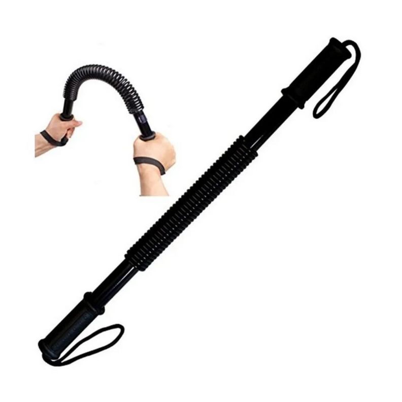 Barra Torsion 40 Kilos Ejercicios Brazos Fitness Negro-2