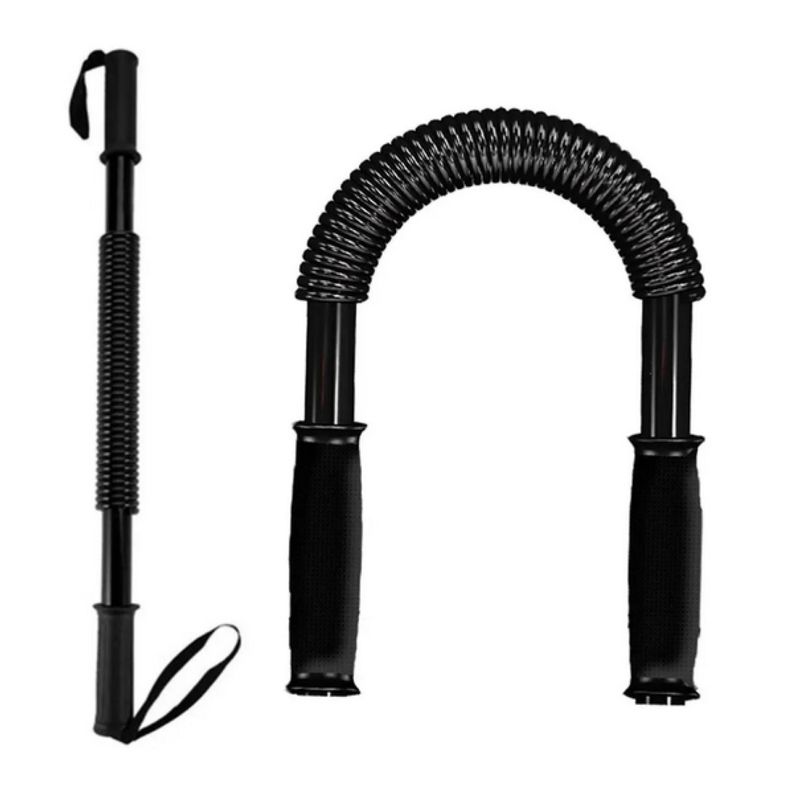 Barra Torsion 40 Kilos Ejercicios Brazos Fitness Negro-1