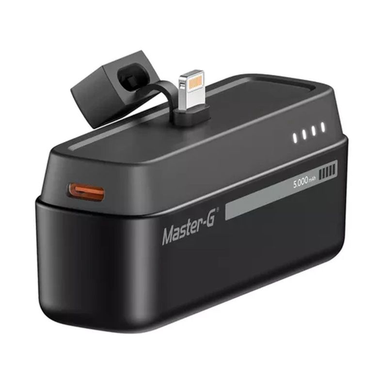 Power Bank Port til Master G 5000mah Lightning Compatible iPhone Negro