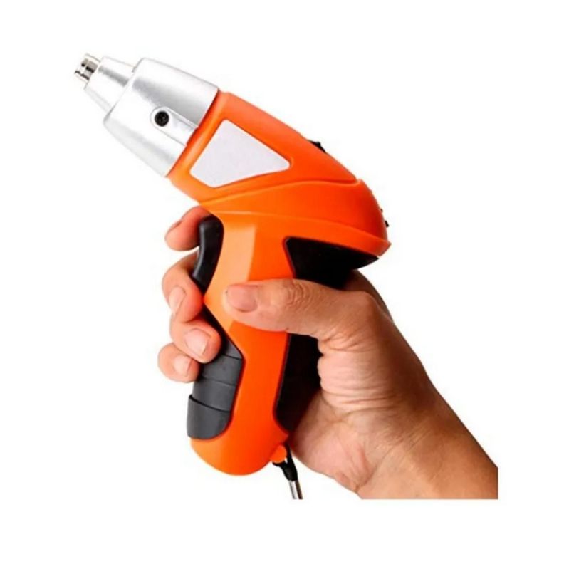 Taladro Destornillador Inalámbrico Taladro Accesorios Naranja-0