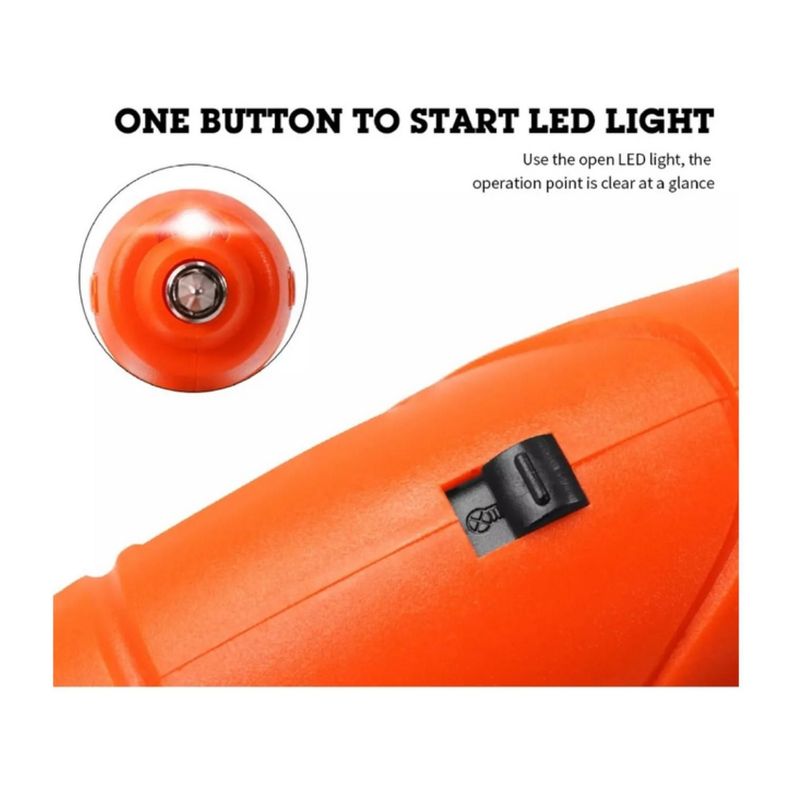 Taladro Destornillador Inalámbrico Taladro Accesorios Naranja-3