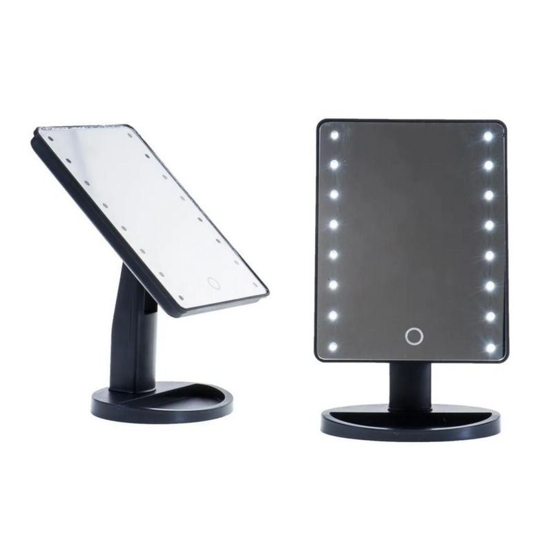 Espejo Led 16 Luces Maquillaje Portátil Recargable-1