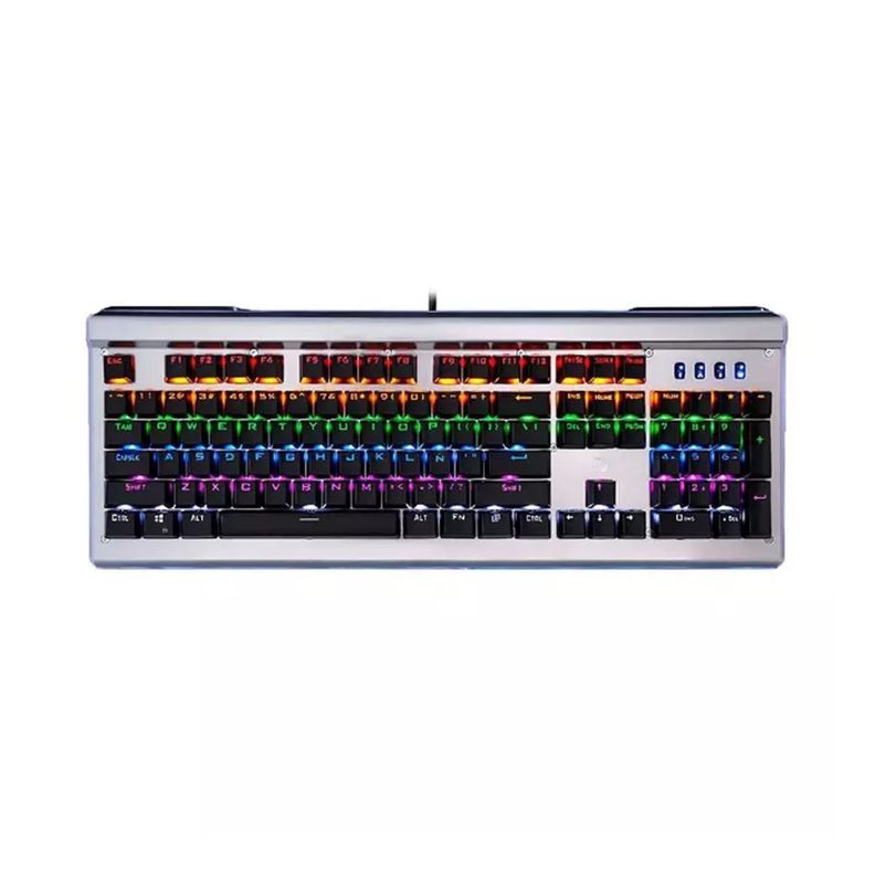 Teclado Al mbrico Gamer Mecanico HP GK520 RGB Gris