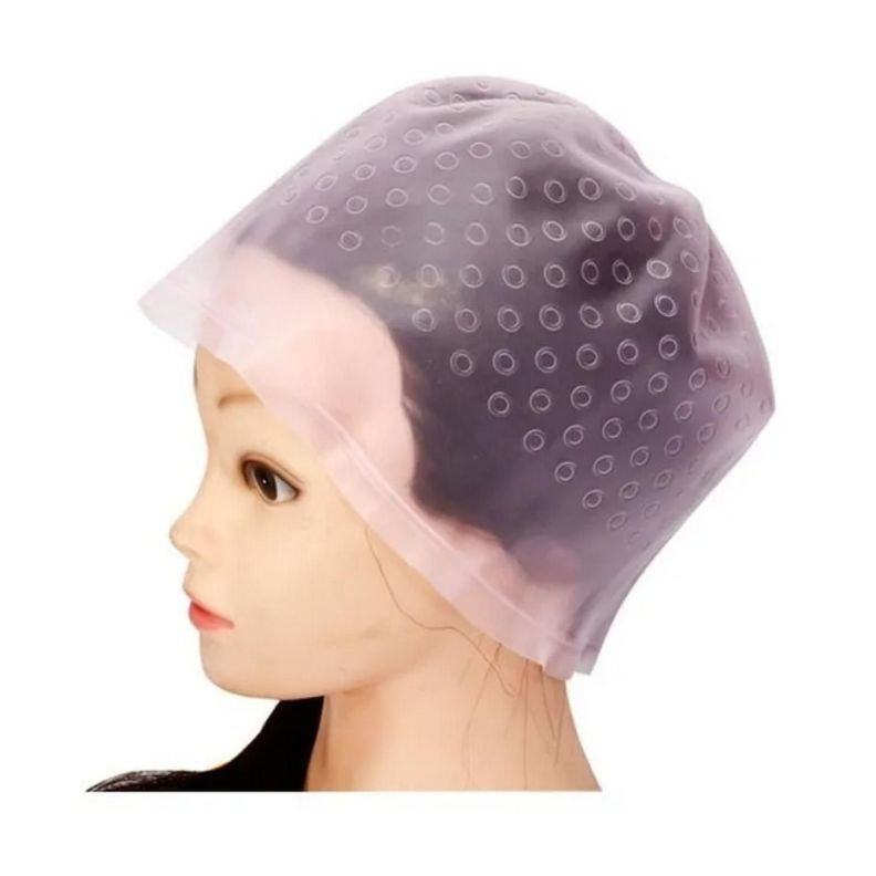 Gorro Para Visos Reflejos Mechas Cabello Silicona Decolorar Surtido-0