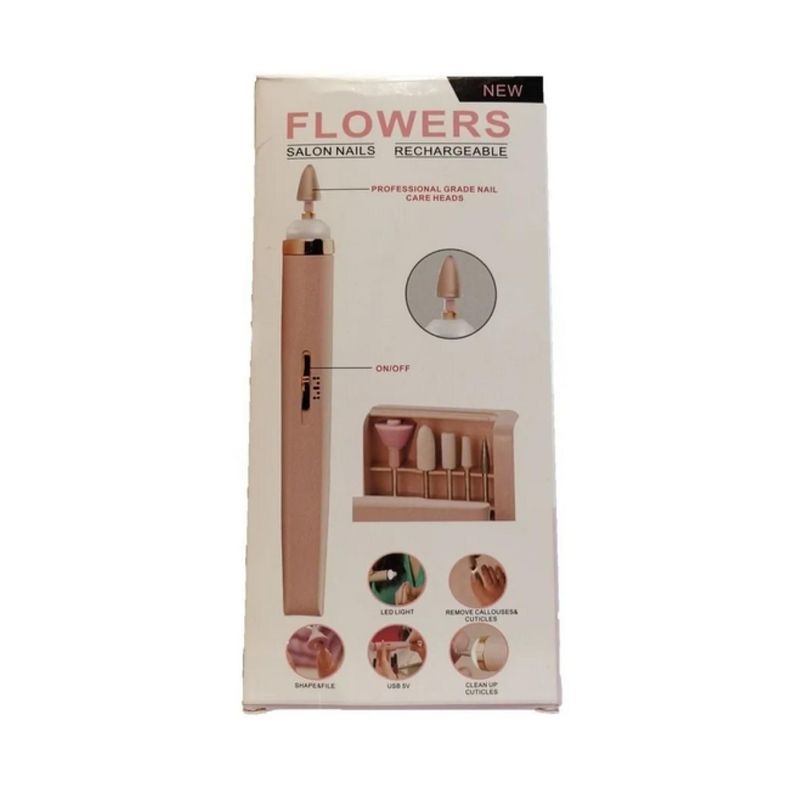 Pulidor Torno Esmeril De Uñas Recargable Usb Portatil Fresas-1
