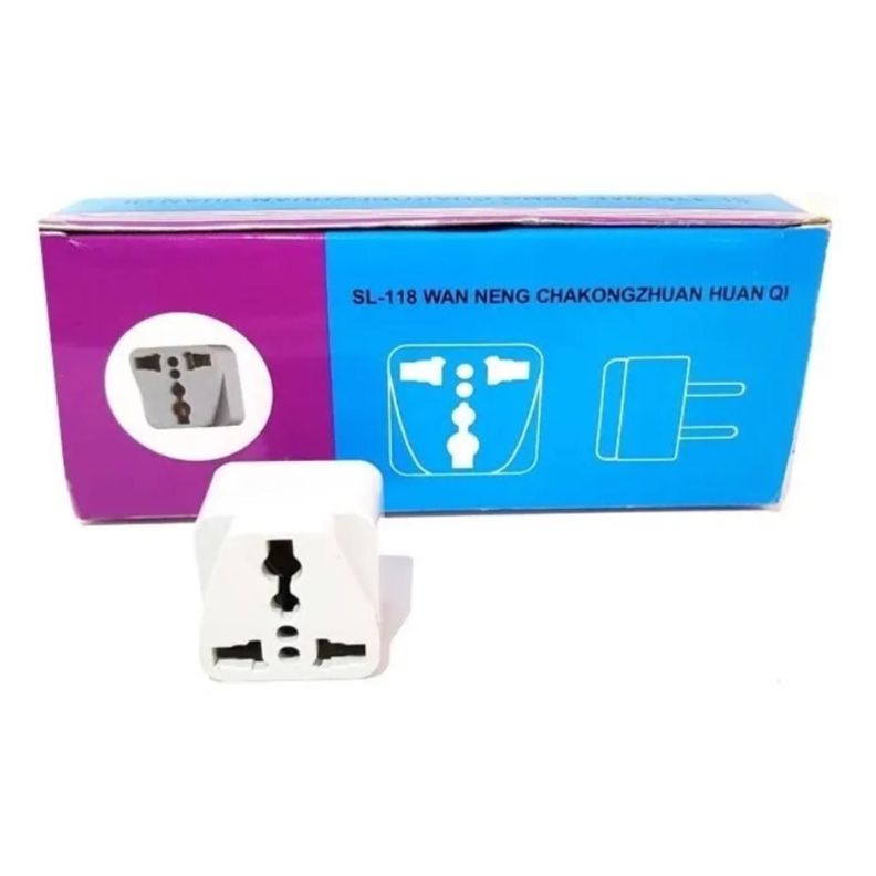 Adaptador Enchufe Europeo Universal Pack X12 Un-2