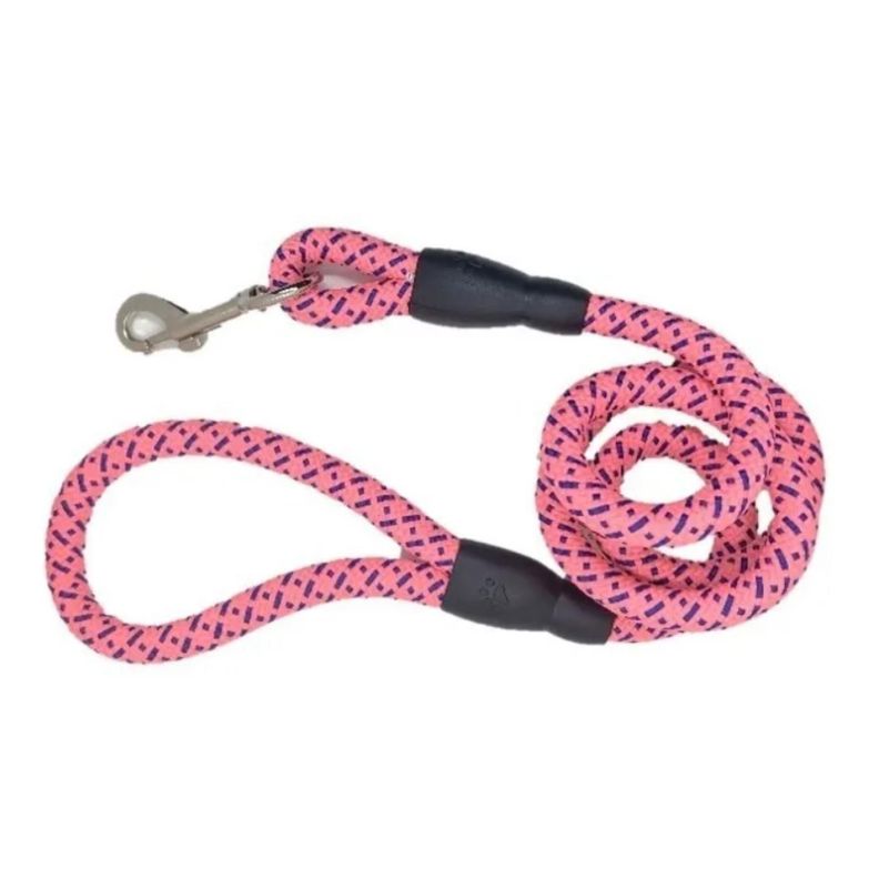 Cuerda Resistente Correa Mascota Perro Largo 115 Cm Fucsia-0