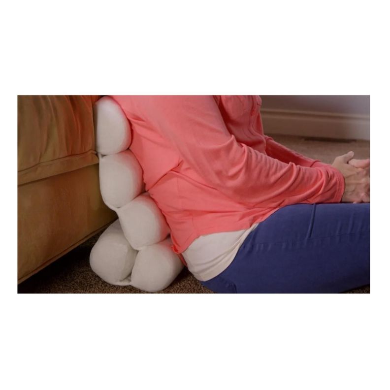 Cojin Terapeutico Soporte Espalda Moldeable Apoyo Ortopedico Blanco-2