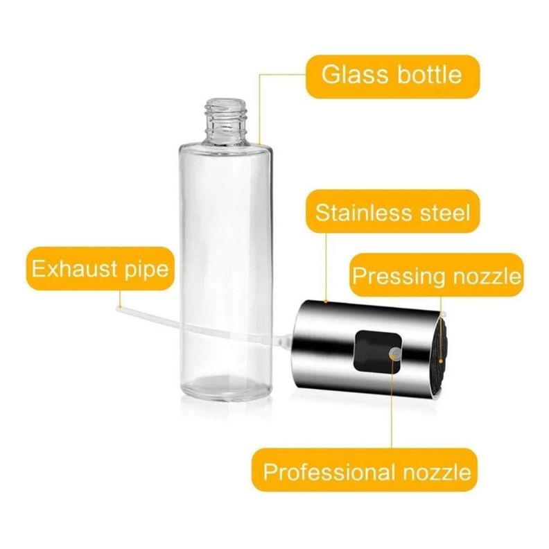 Dispensador Para Aceite Rociador Vinagre Spray Liquido Rose Gold-1