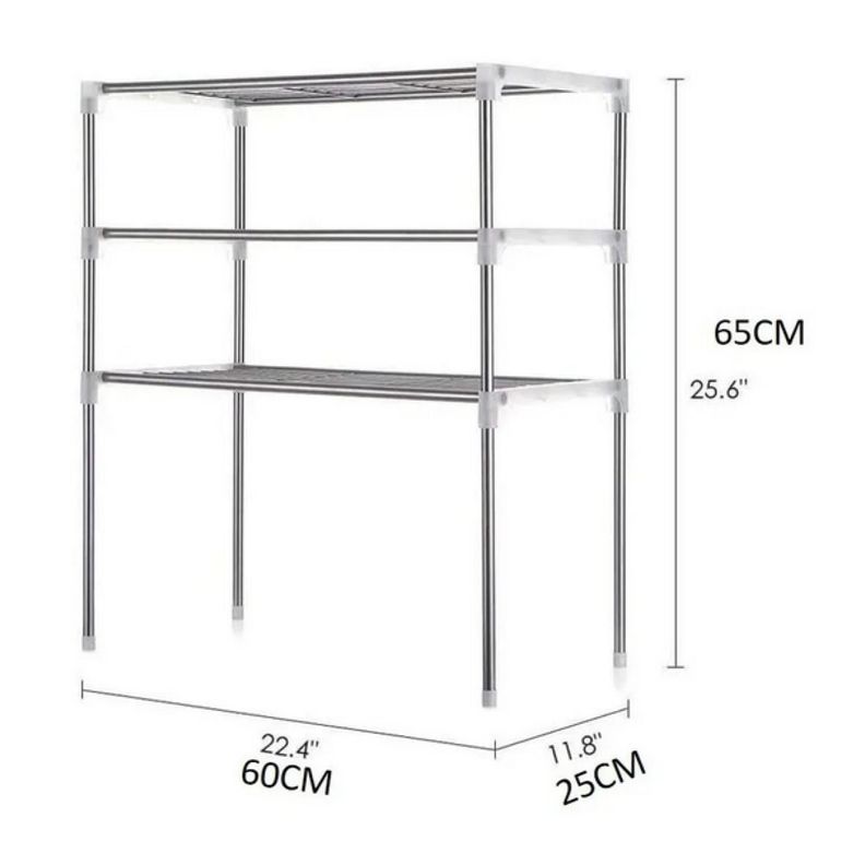 Estante Organizador Multiuso Cocina Baño Hogar Gris-2