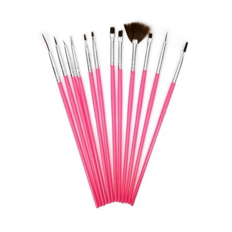 Set De Pinceles Para Diseño Uñas Nails Art-0