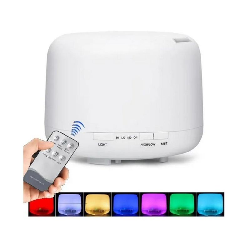 Humidificadores Lampara Led Humidificador Aire Aroma Difusor Blanco-1