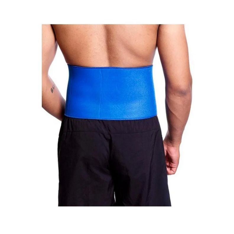 Faja Reductora Unisex Cintura Abdomen Azul Hombre Mujer Fit Azul-1
