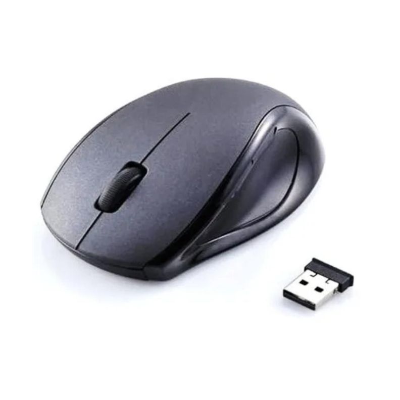 Mouse Optico Inalambrico Negro-1