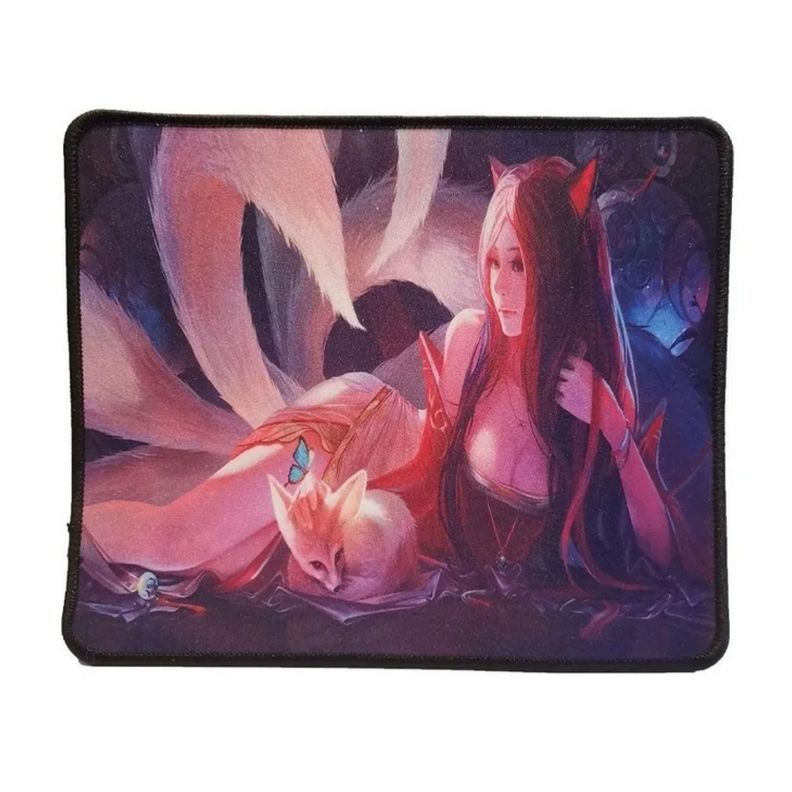 Mouse Pad Alfombrilla Raton Gamer 30x25cm Negro-0