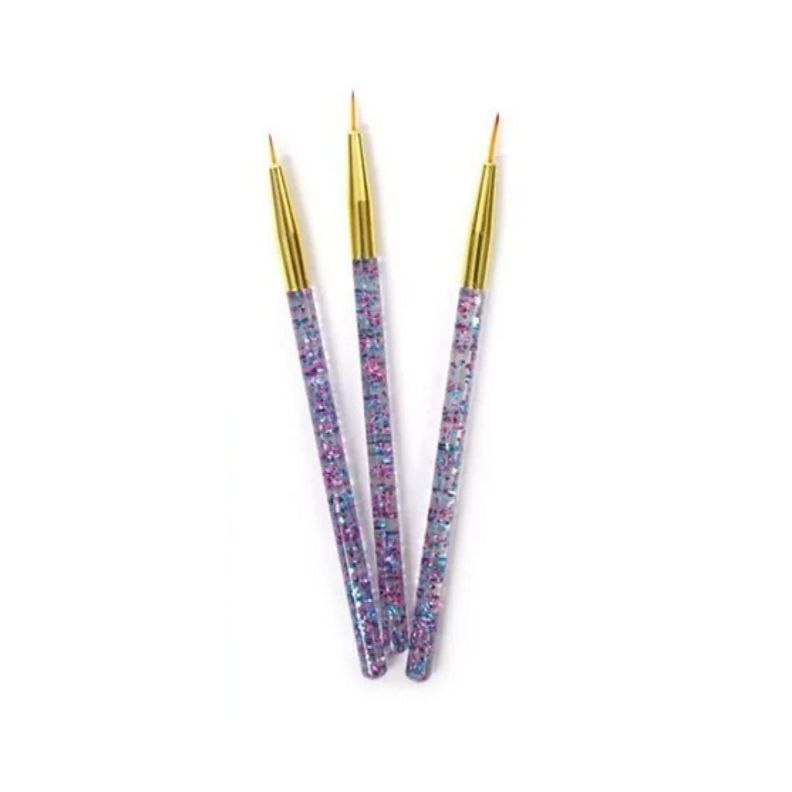 Set Pincel Liner Para Uñas Nail Art Manicure Diseño-0
