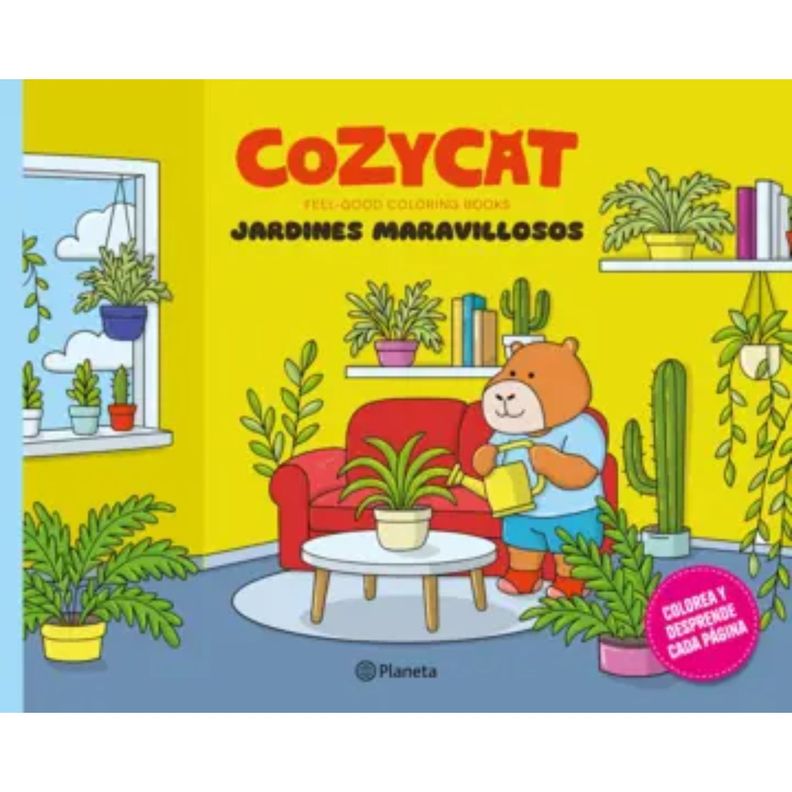 Cozy Cat 5. Jardines Maravillosos Blanco
