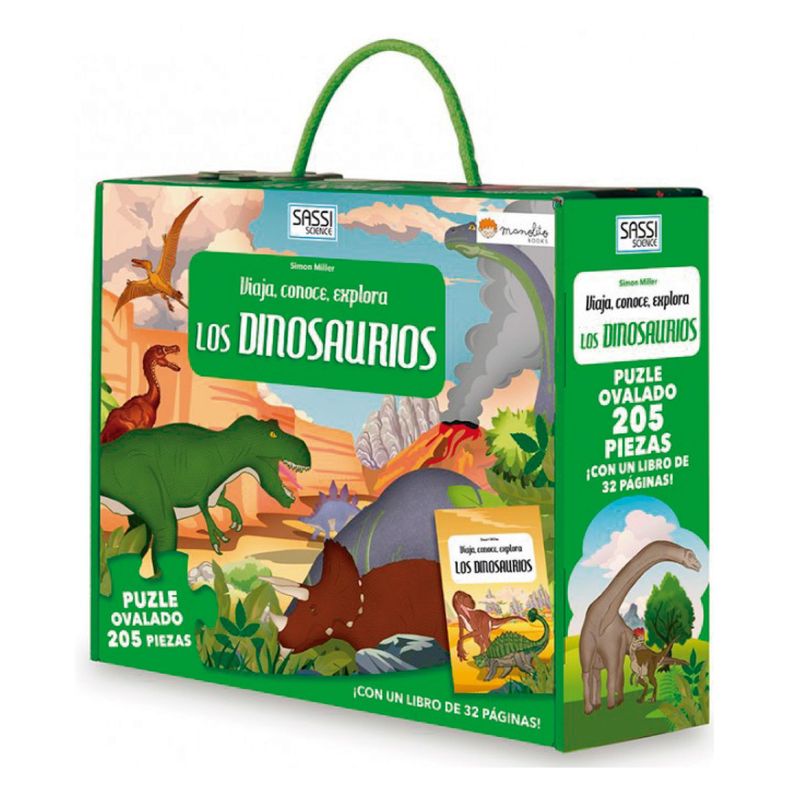 Libro y Puzzle Dinosaurios-0