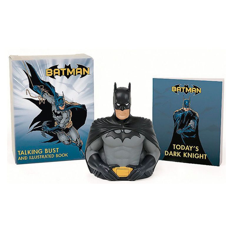 Figura Batman: Talking Bust And Illustrated Book-0